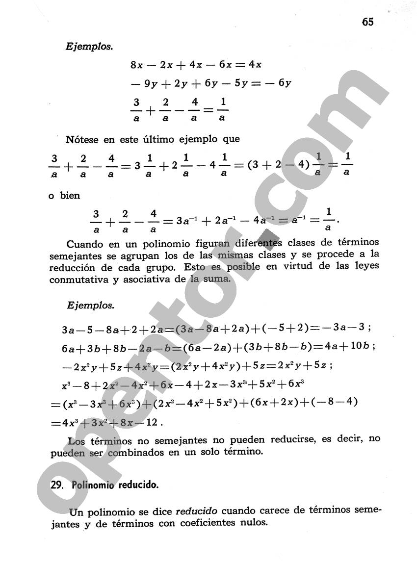 Álgebra de Mancil 1 - Página 65