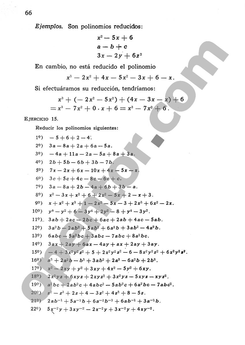 Álgebra de Mancil 1 - Página 66