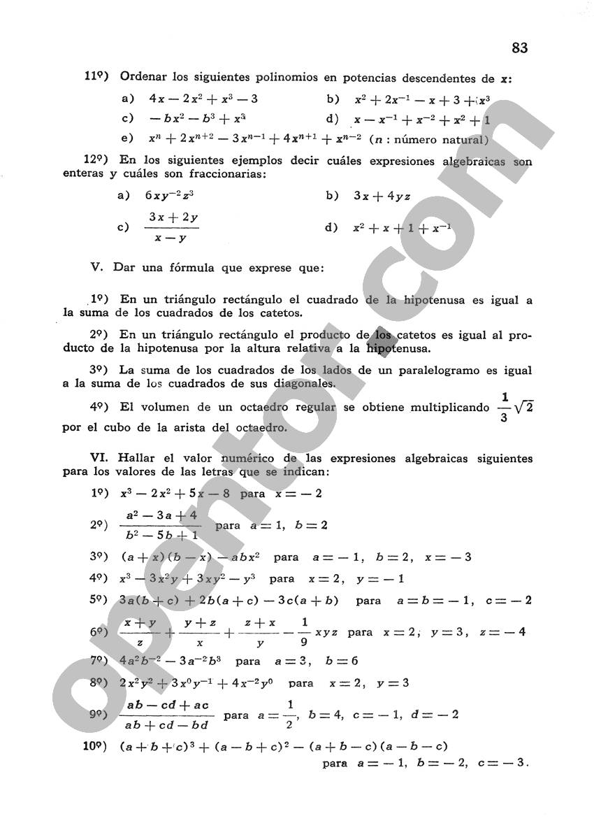 Álgebra de Mancil 1 - Página 83