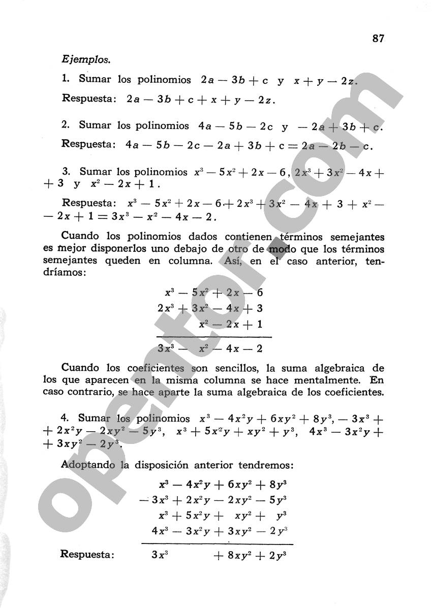 Álgebra de Mancil 1 - Página 87