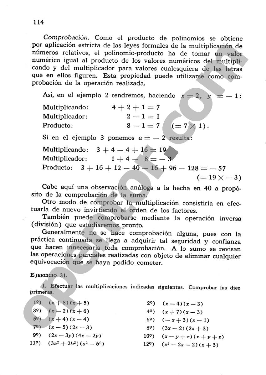 Álgebra de Mancil 1 - Página 114