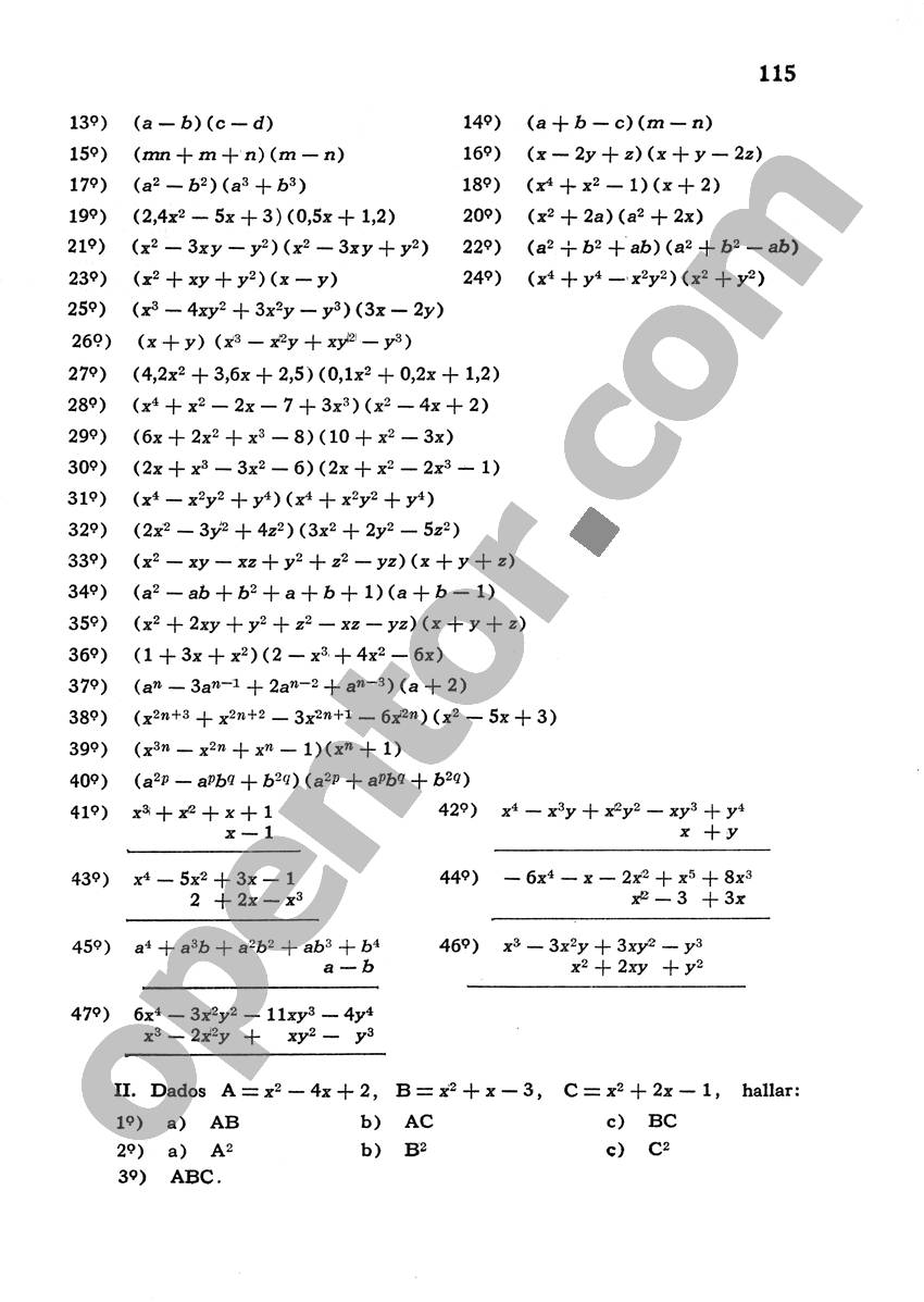 Álgebra de Mancil 1 - Página 115