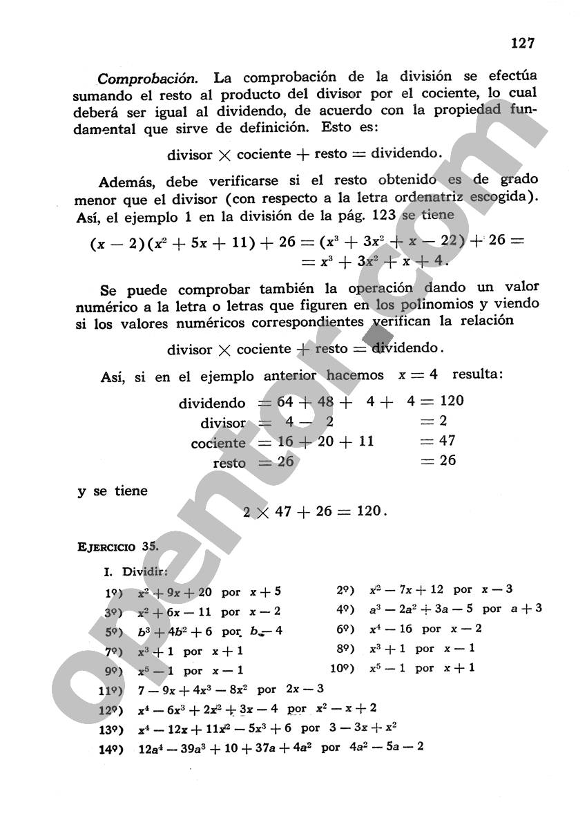 Álgebra de Mancil 1 - Página 127
