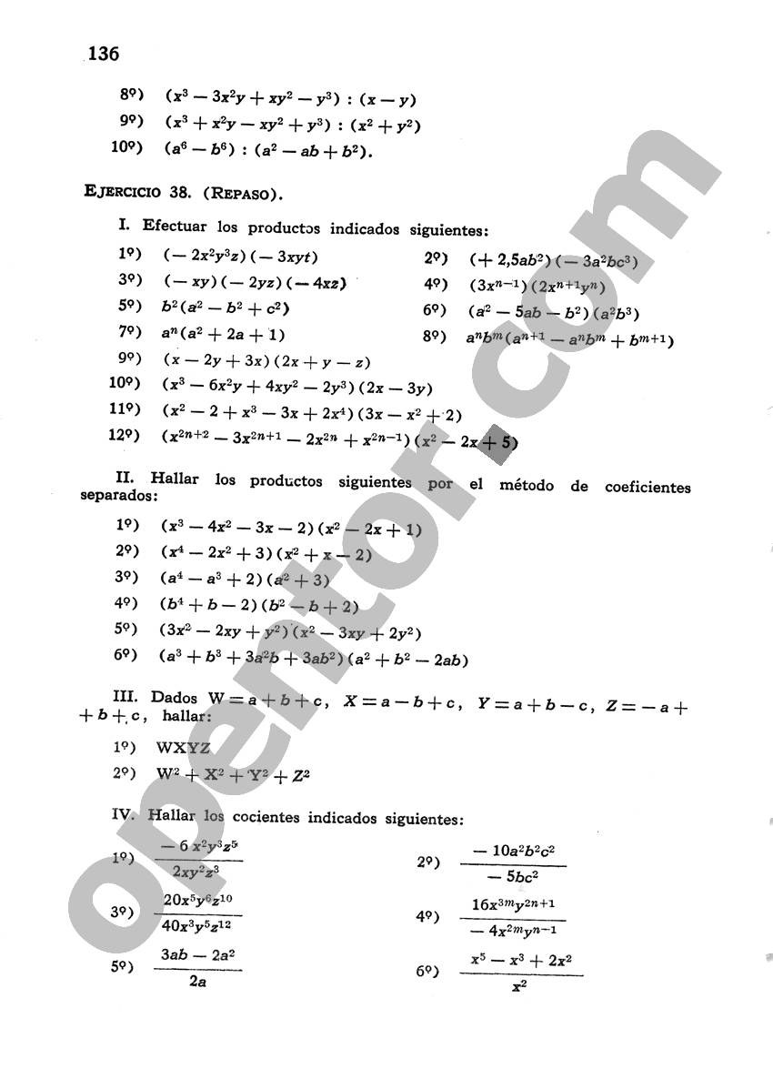 Álgebra de Mancil 1 - Página 136