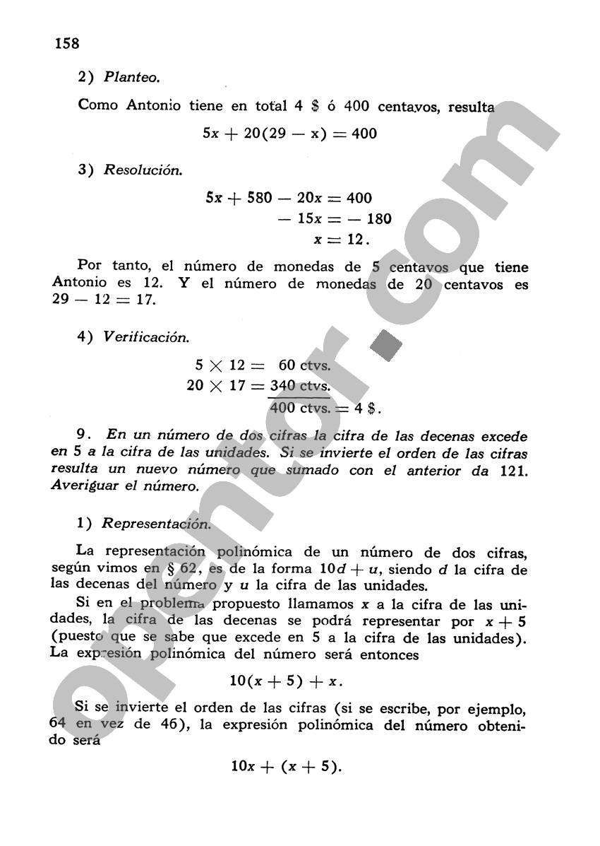 Álgebra de Mancil 1 - Página 158