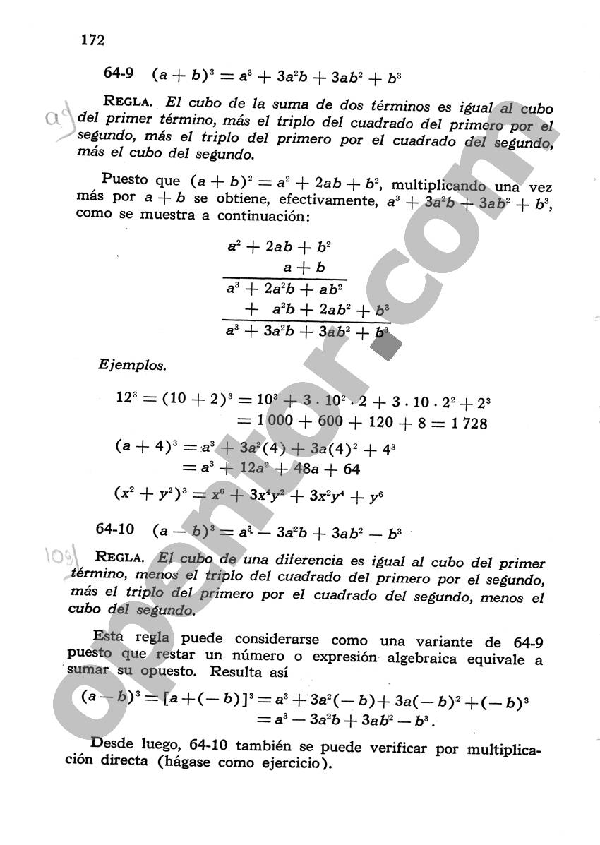 Álgebra de Mancil 1 - Página 172