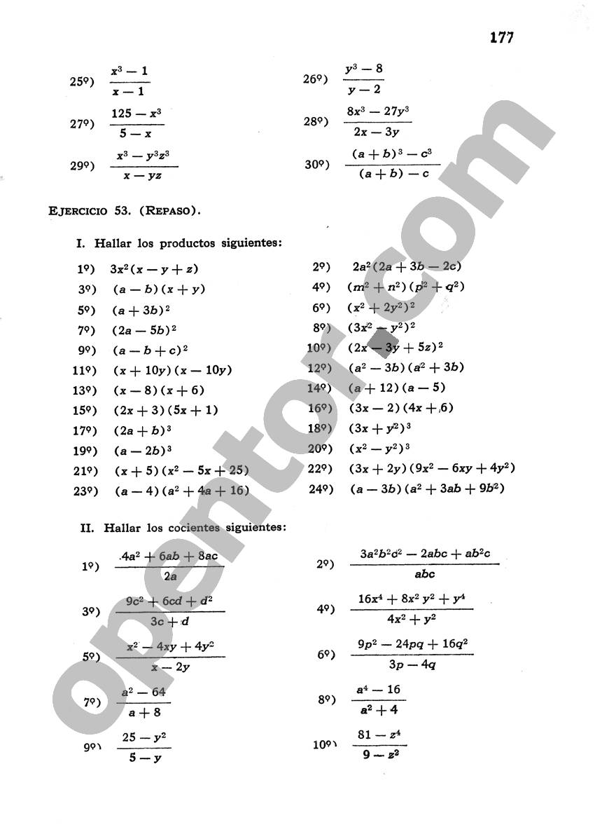 Álgebra de Mancil 1 - Página 177