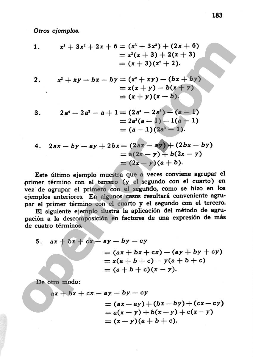 Álgebra de Mancil 1 - Página 183