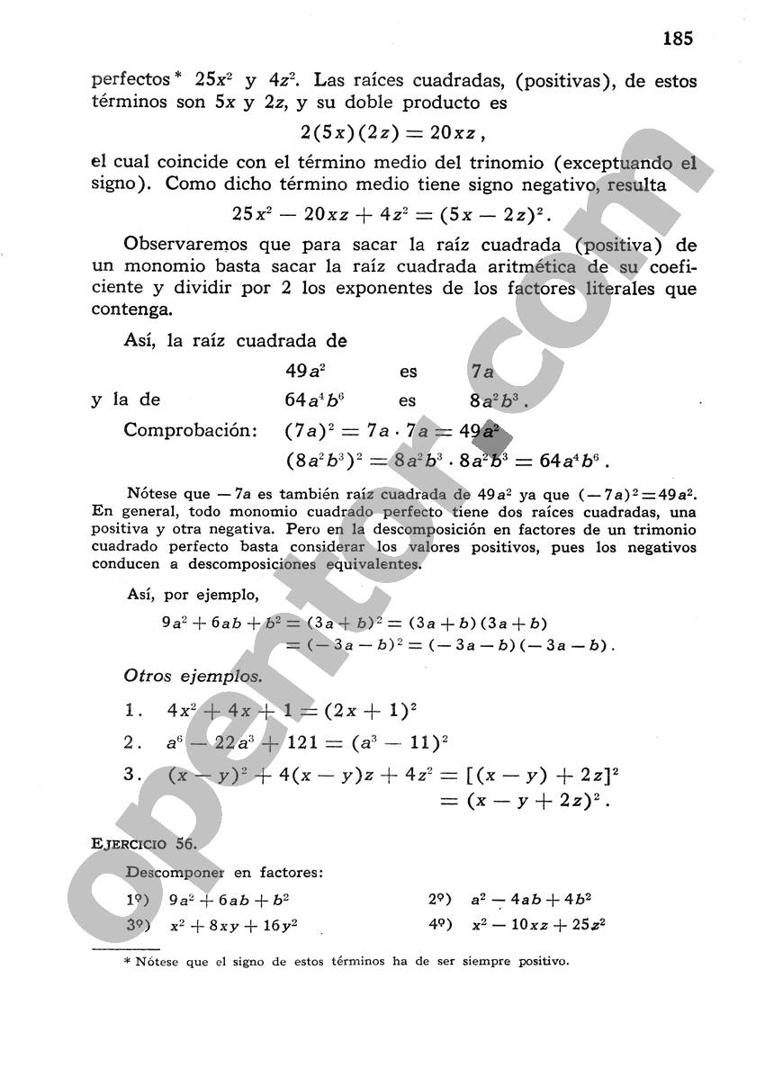 Álgebra de Mancil 1 - Página 185