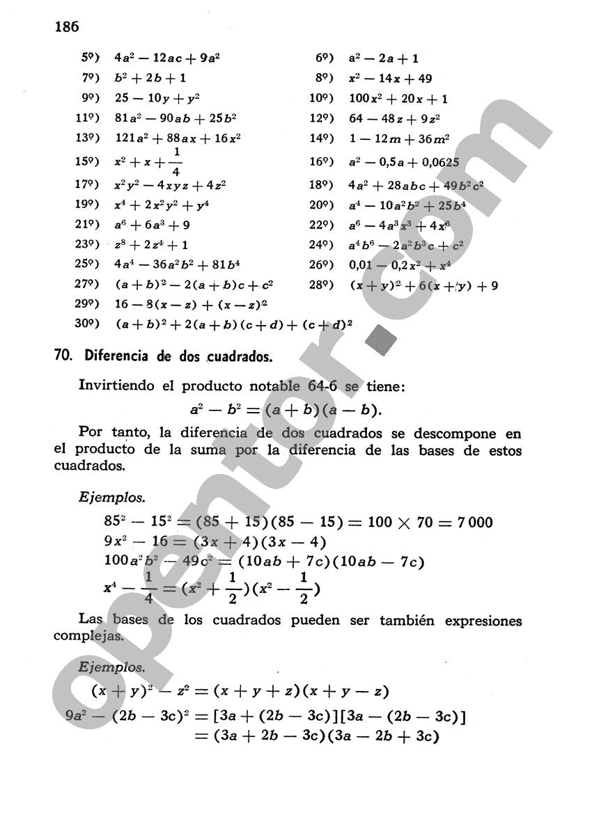 Álgebra de Mancil 1 - Página 186