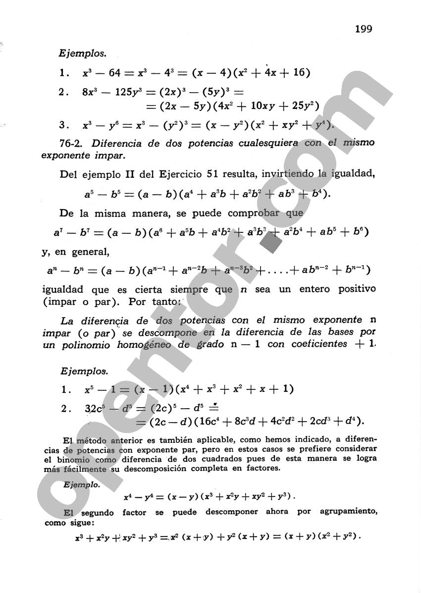 Álgebra de Mancil 1 - Página 199