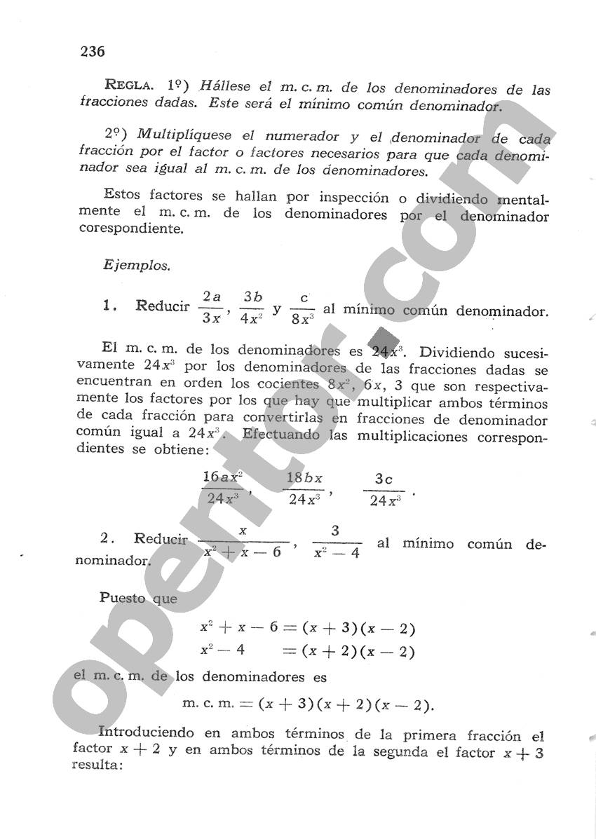 Álgebra de Mancil 1 - Página 236