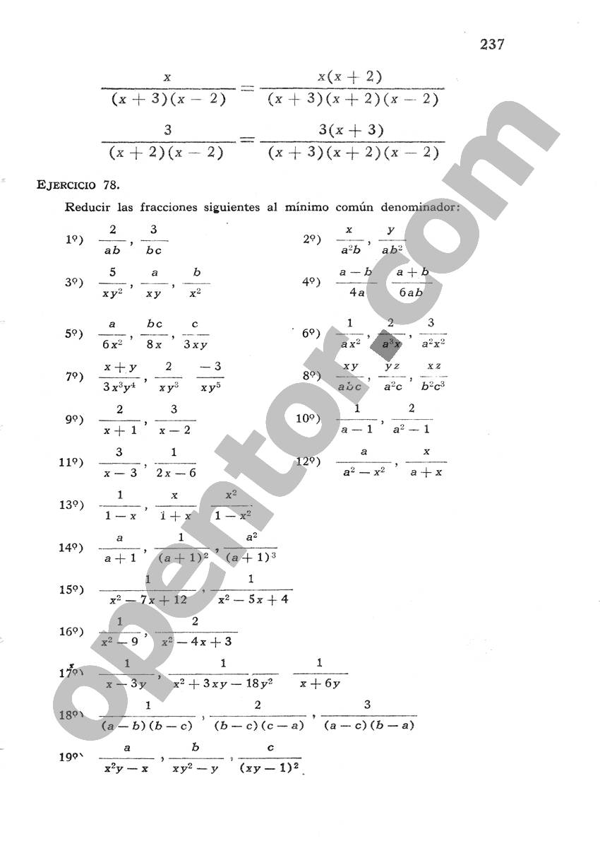 Álgebra de Mancil 1 - Página 237