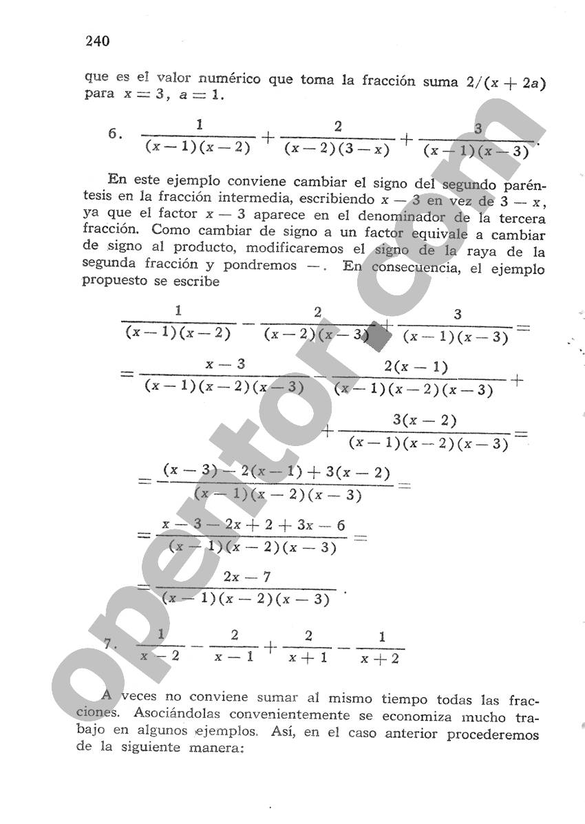 Álgebra de Mancil 1 - Página 240