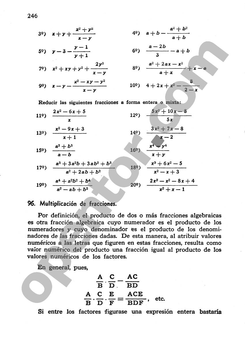 Álgebra de Mancil 1 - Página 246