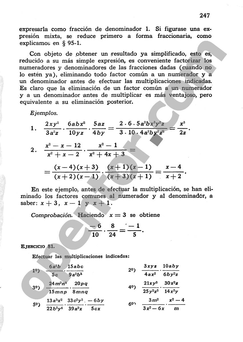 Álgebra de Mancil 1 - Página 247