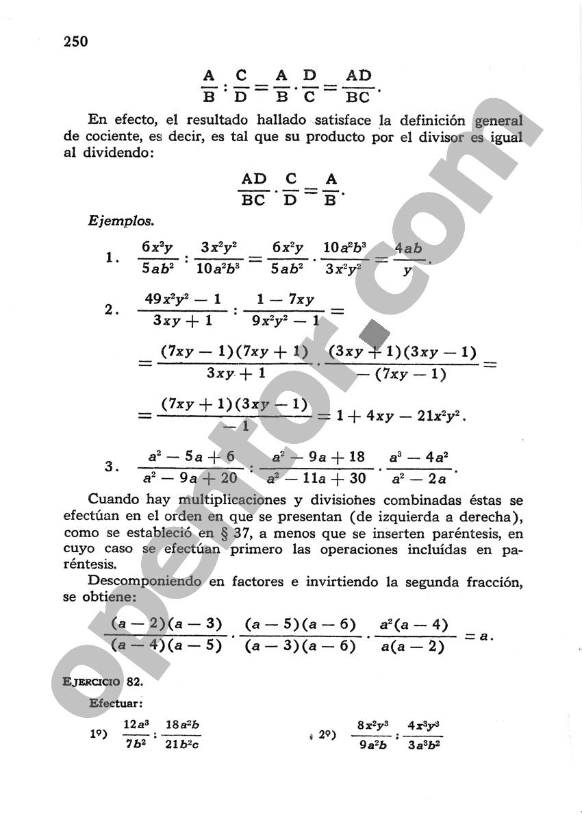 Álgebra de Mancil 1 - Página 250
