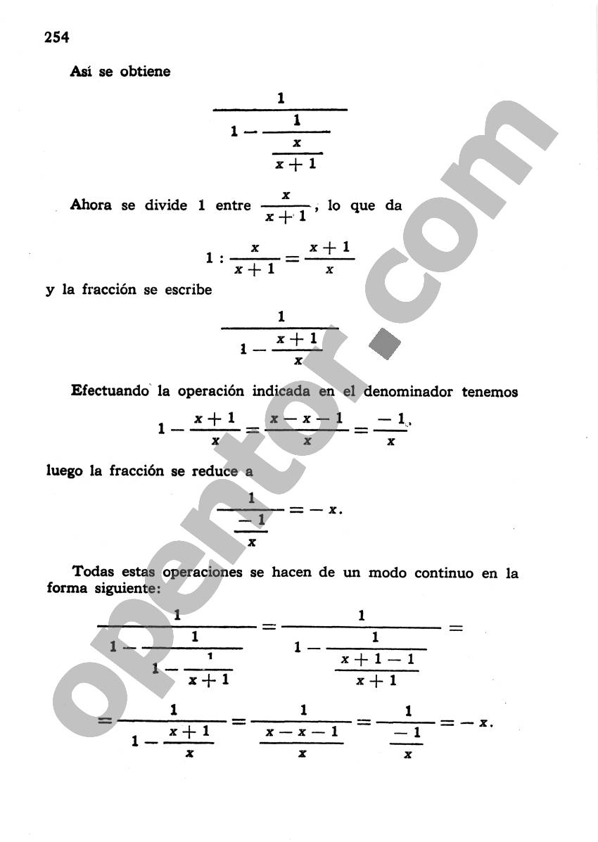 Álgebra de Mancil 1 - Página 254