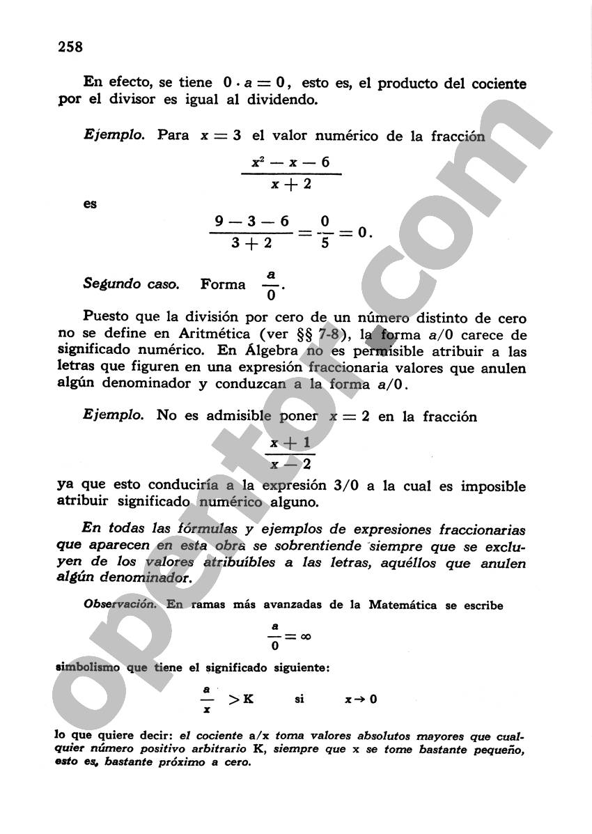 Álgebra de Mancil 1 - Página 258