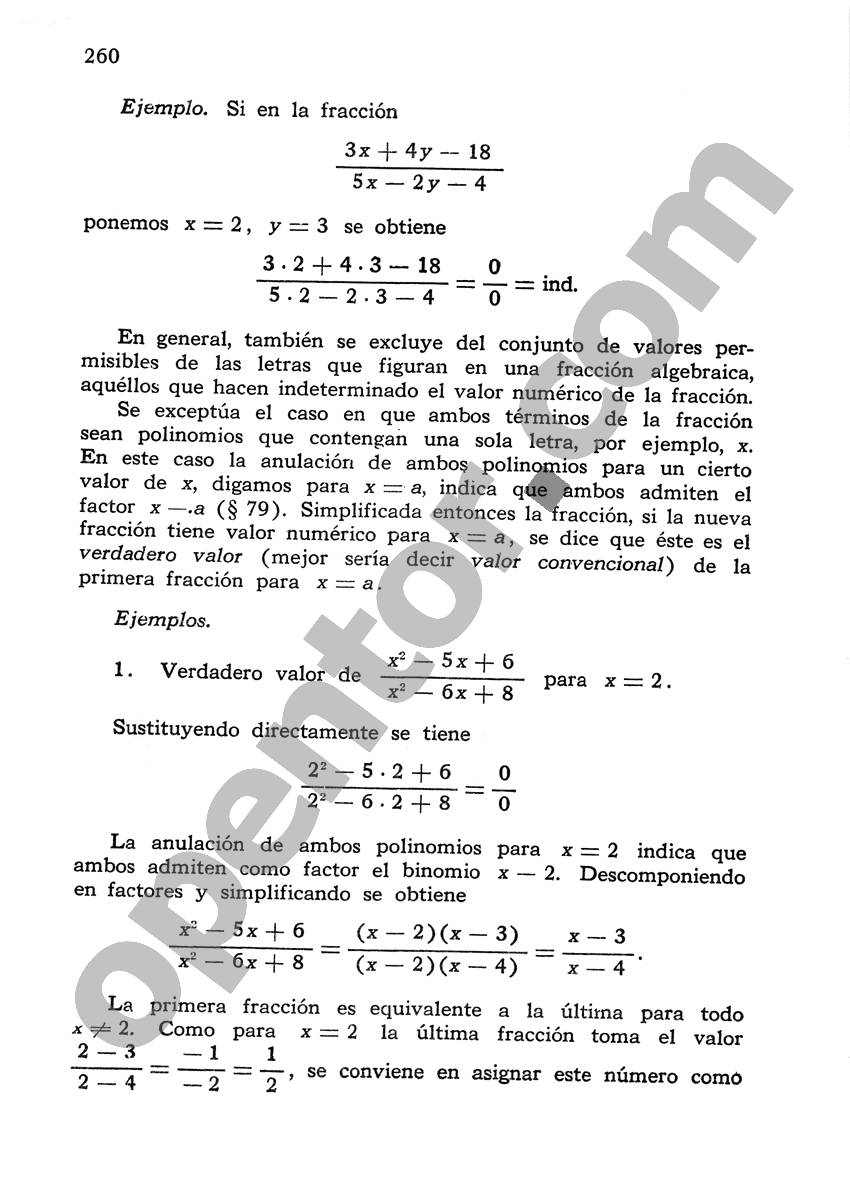 Álgebra de Mancil 1 - Página 260