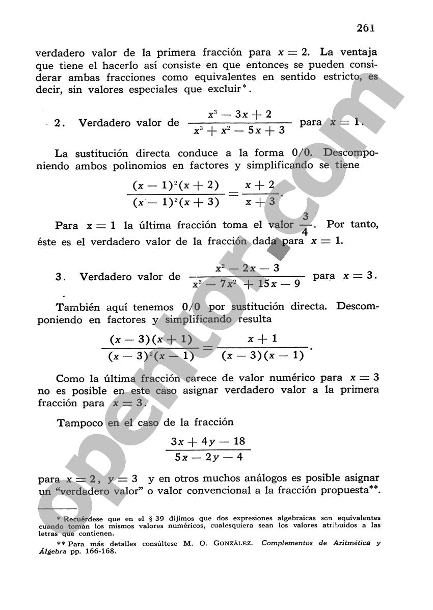 Álgebra de Mancil 1 - Página 261