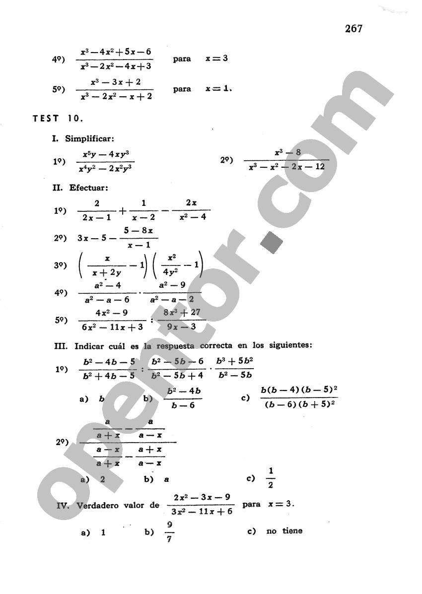 Álgebra de Mancil 1 - Página 267