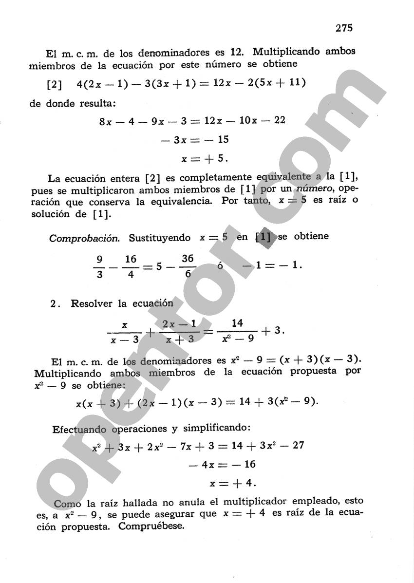 Álgebra de Mancil 1 - Página 275