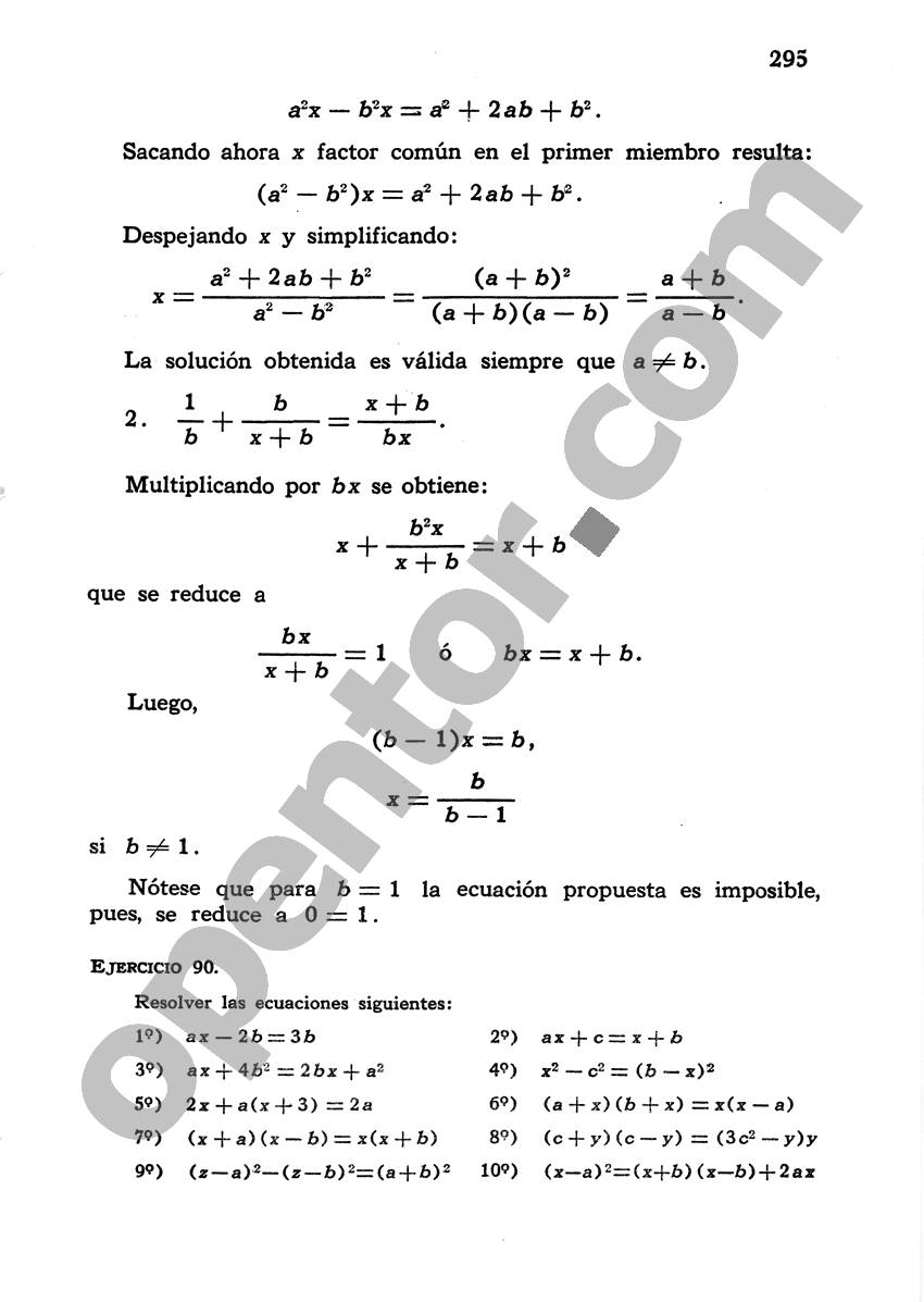 Álgebra de Mancil 1 - Página 295