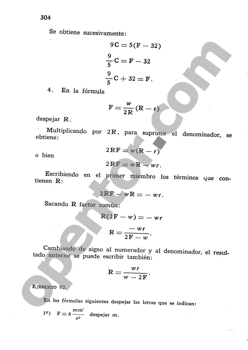 Álgebra de Mancil 1 - Página 304