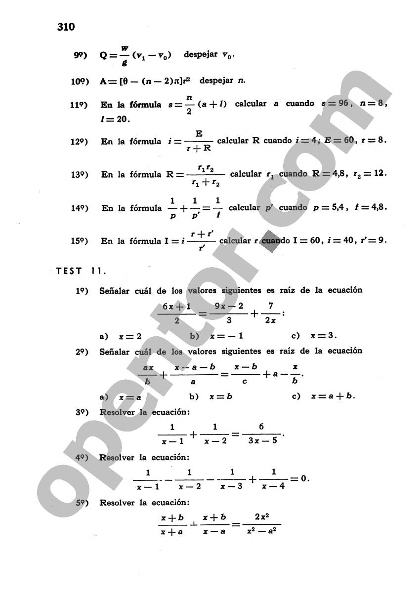 Álgebra de Mancil 1 - Página 310