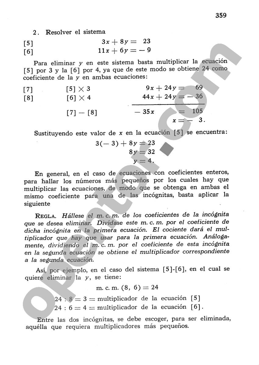 Álgebra de Mancil 1 - Página 359