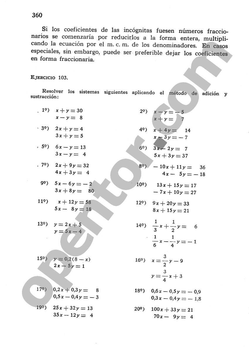 Álgebra de Mancil 1 - Página 360