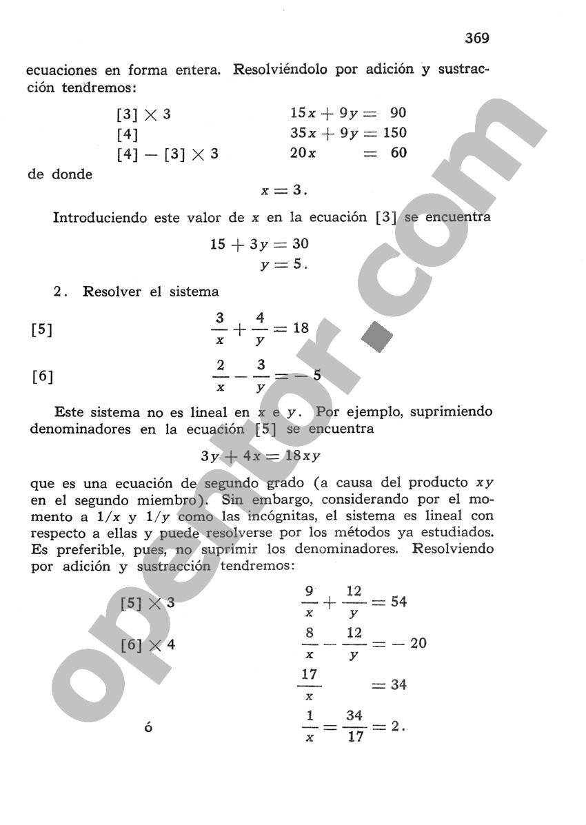 Álgebra de Mancil 1 - Página 369