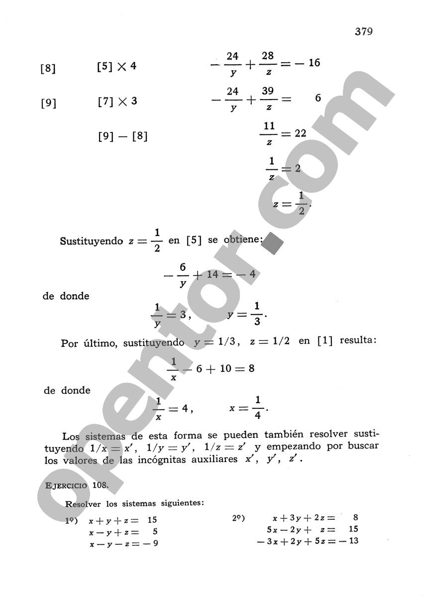 Álgebra de Mancil 1 - Página 379