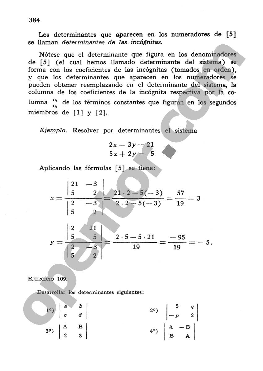 Álgebra de Mancil 1 - Página 384