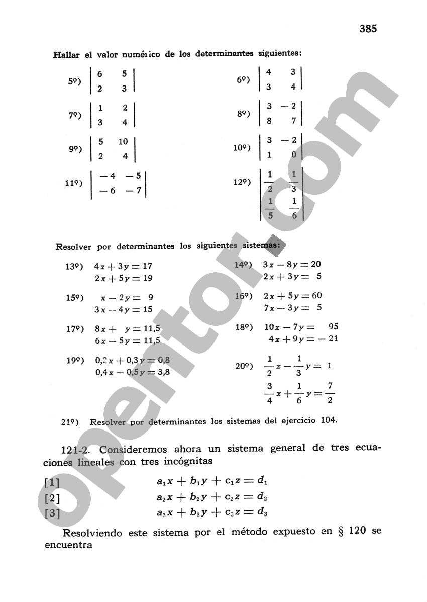 Álgebra de Mancil 1 - Página 385