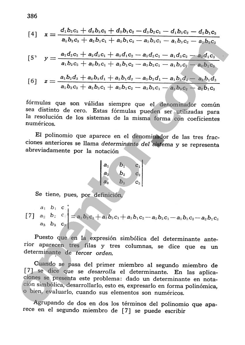 Álgebra de Mancil 1 - Página 386