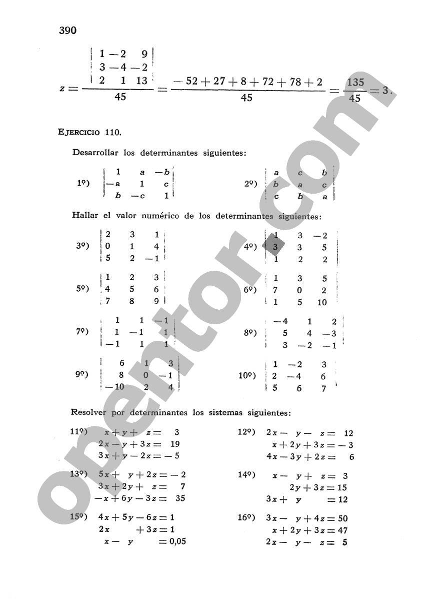 Álgebra de Mancil 1 - Página 390