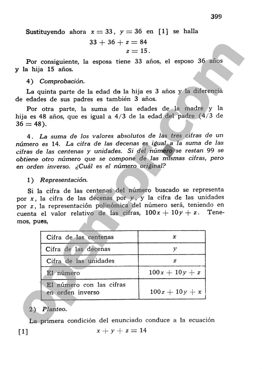 Álgebra de Mancil 1 - Página 399