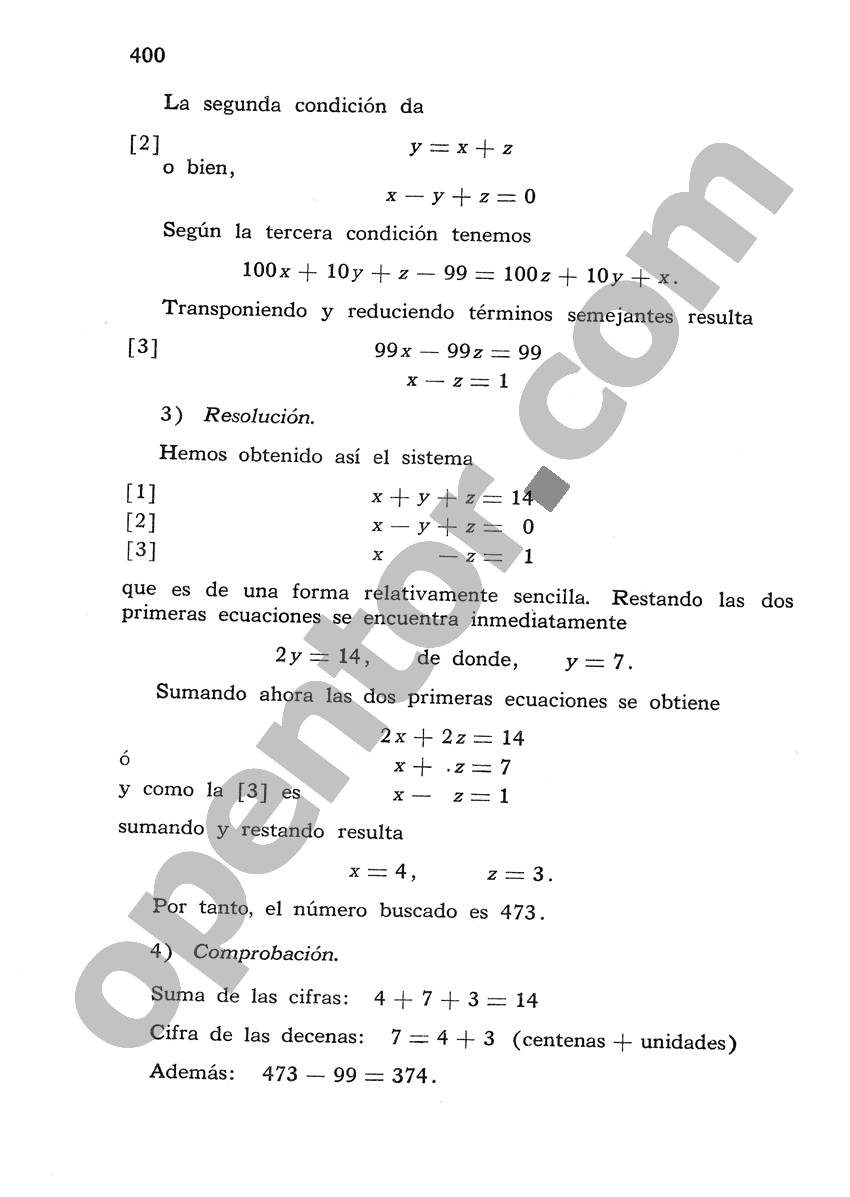 Álgebra de Mancil 1 - Página 400