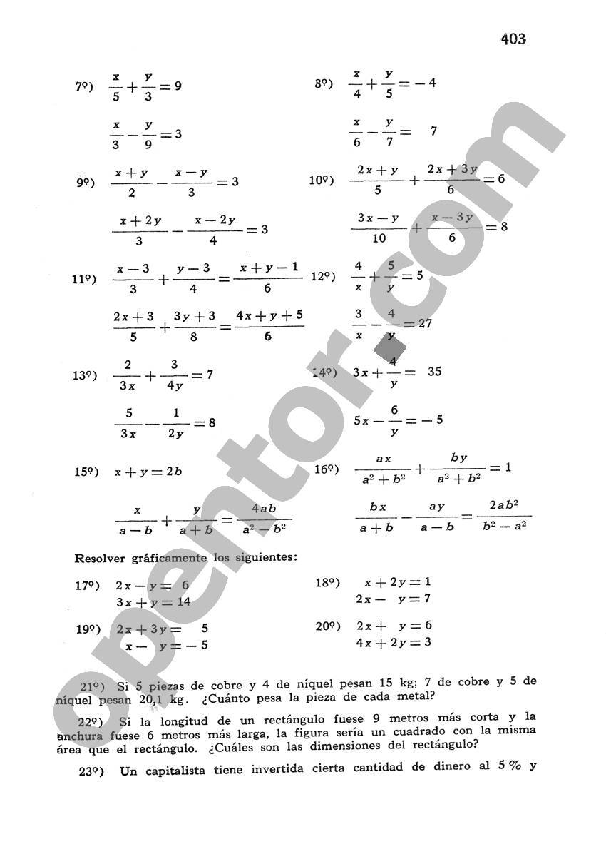 Álgebra de Mancil 1 - Página 403