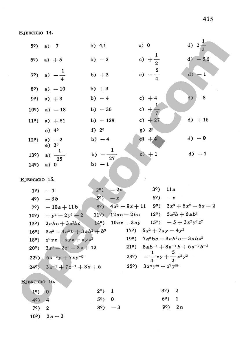 Álgebra de Mancil 1 - Página 415