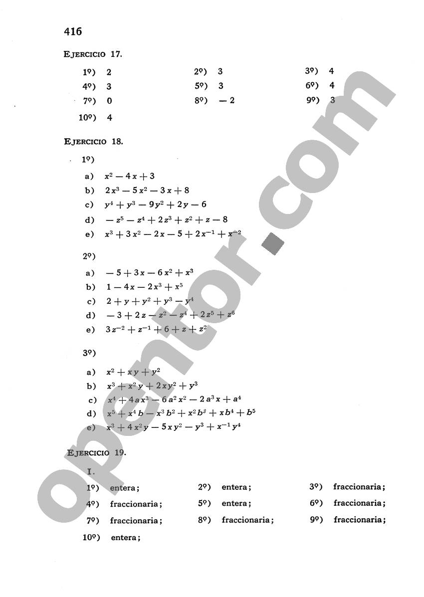 Álgebra de Mancil 1 - Página 416