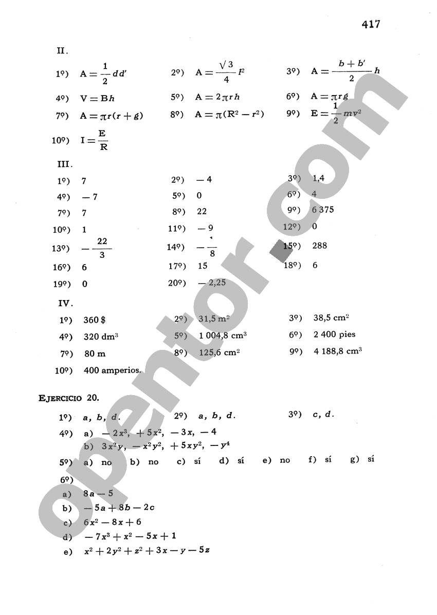 Álgebra de Mancil 1 - Página 417