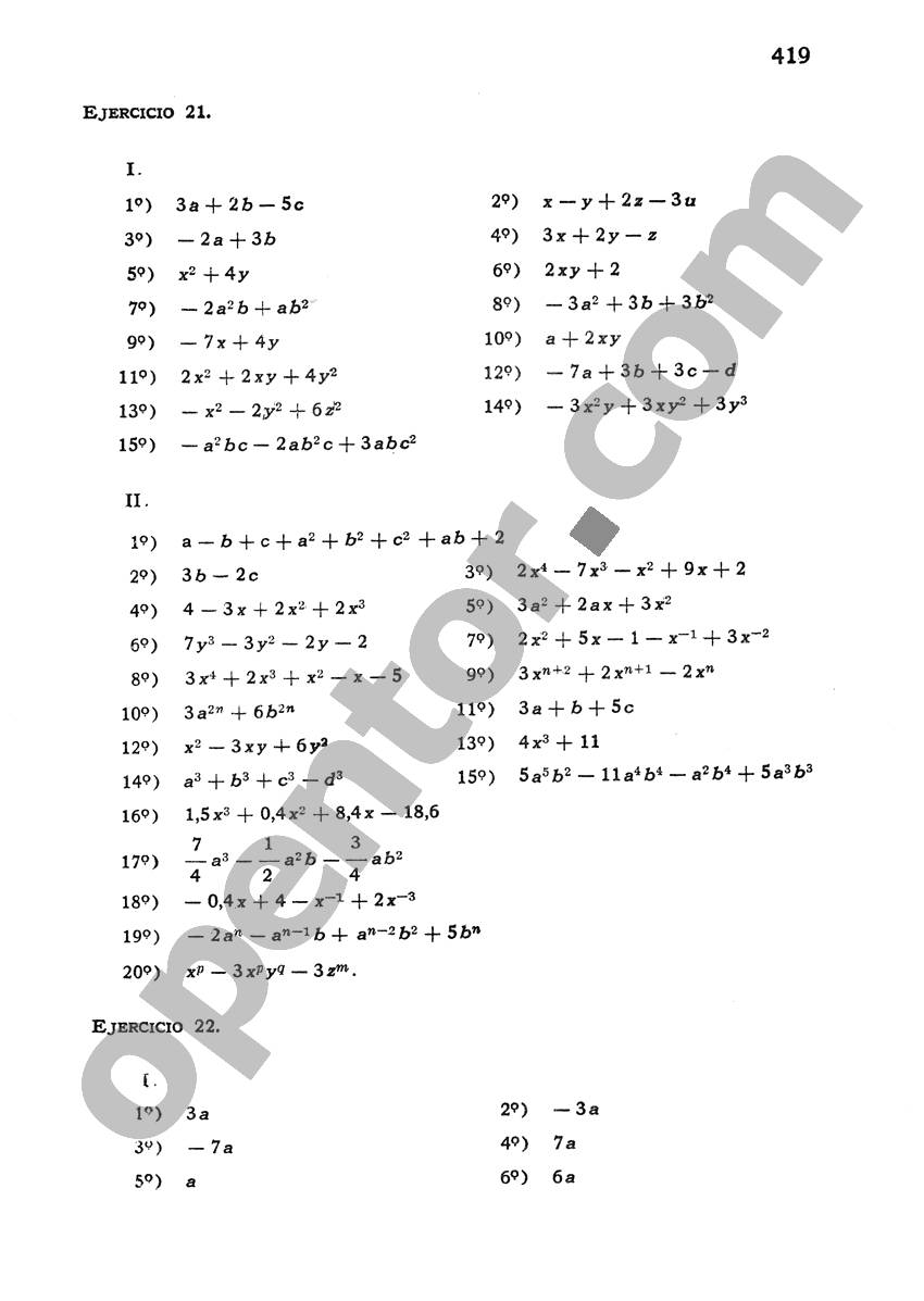 Álgebra de Mancil 1 - Página 419