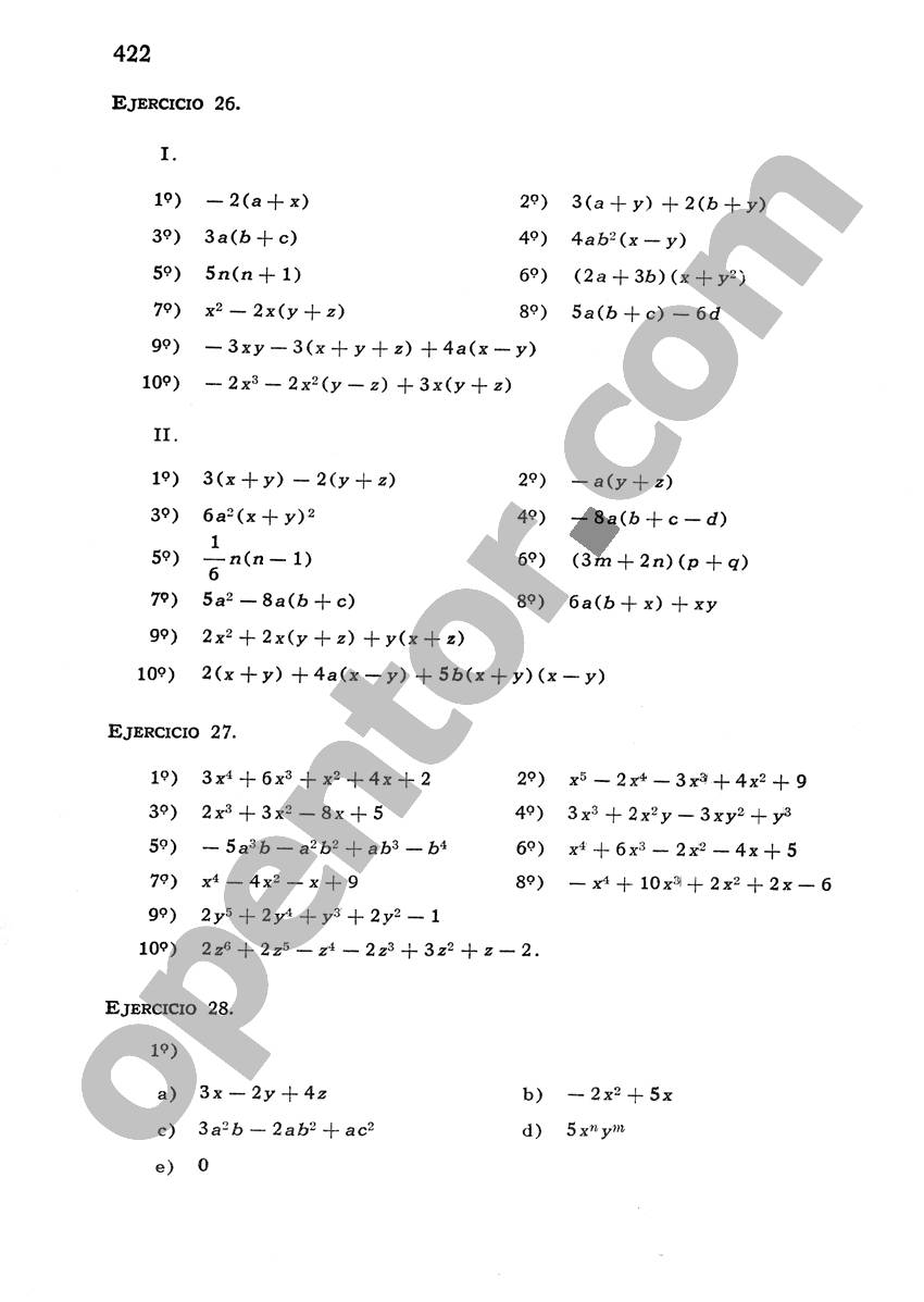 Álgebra de Mancil 1 - Página 422