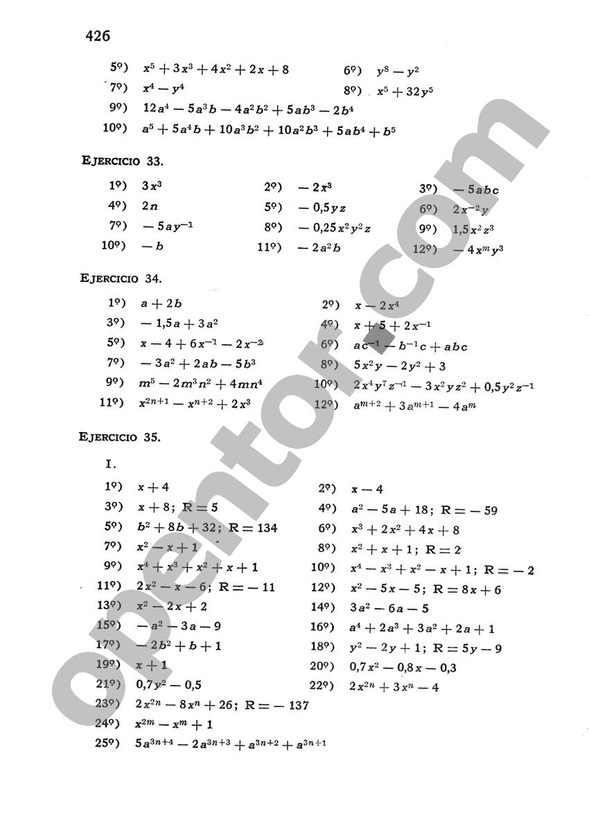 Álgebra de Mancil 1 - Página 426