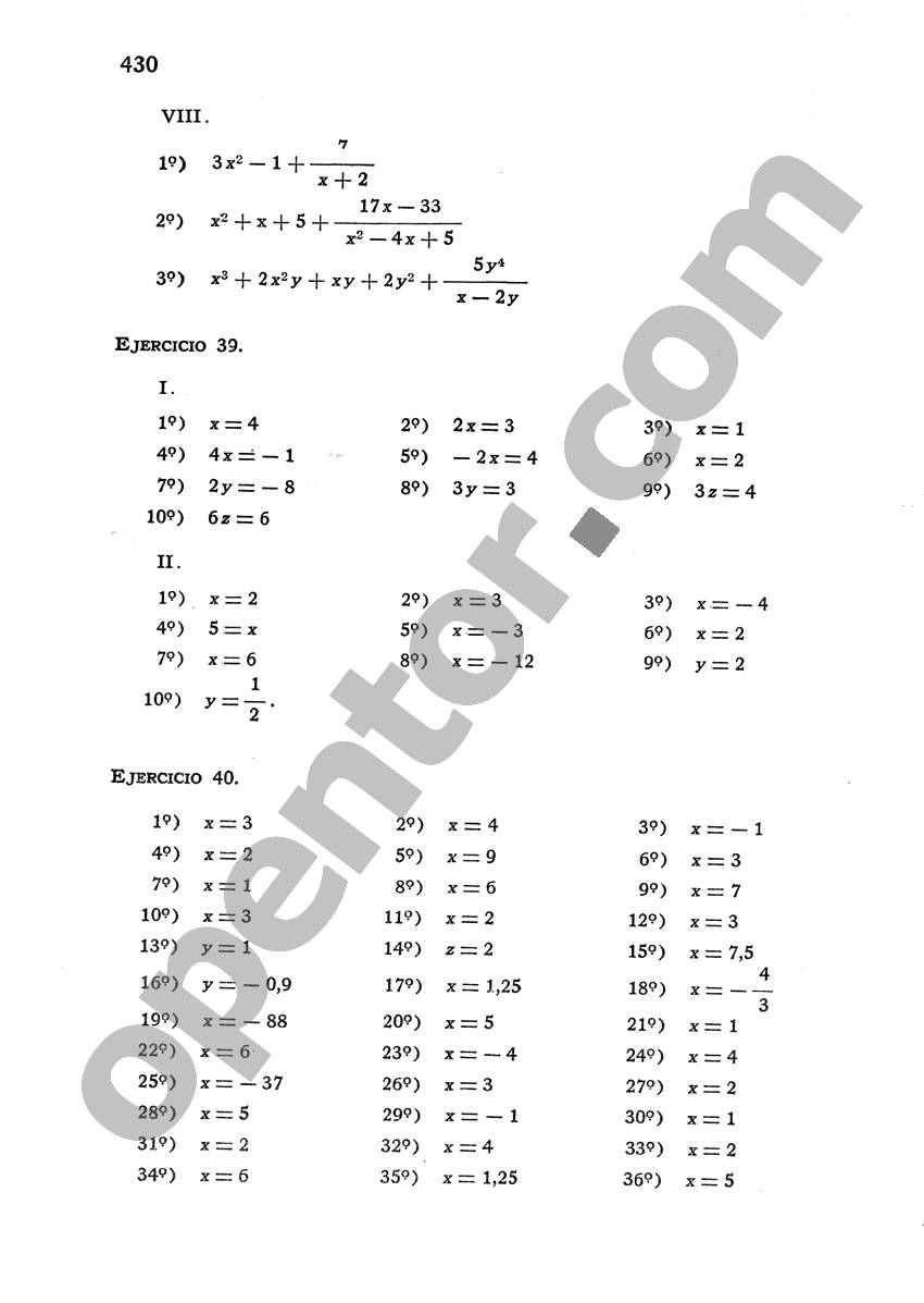 Álgebra de Mancil 1 - Página 430