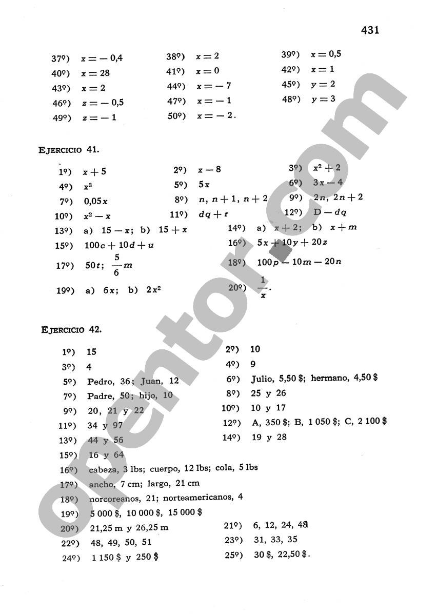 Álgebra de Mancil 1 - Página 431