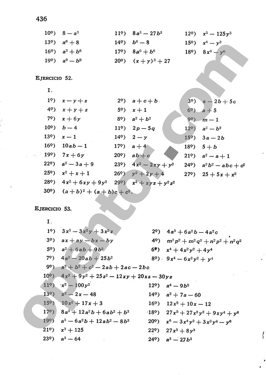 Álgebra de Mancil 1 - Página 436